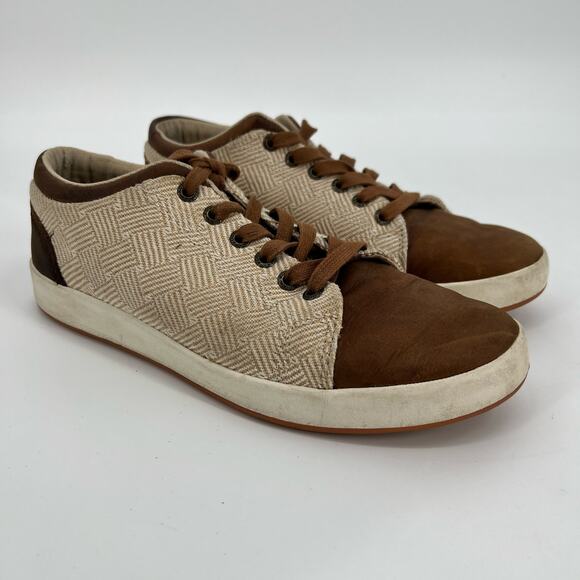 Kodiak Shoes - Kodiak Indra Sneaker Womens 9.5 Low Top Textile Brown Leather Canvas Lace Up